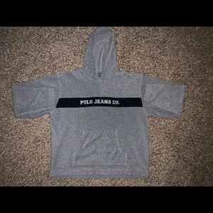 Vintage Polo Jeans half zip hoodie